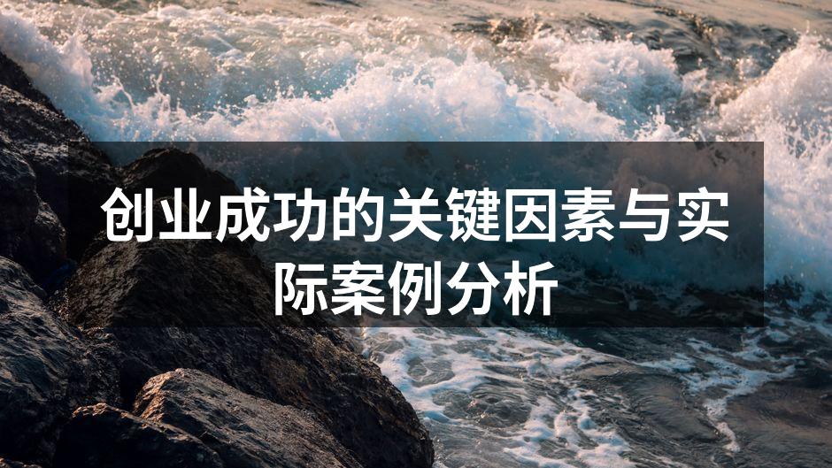 创业成功的关键因素与实际案例分析